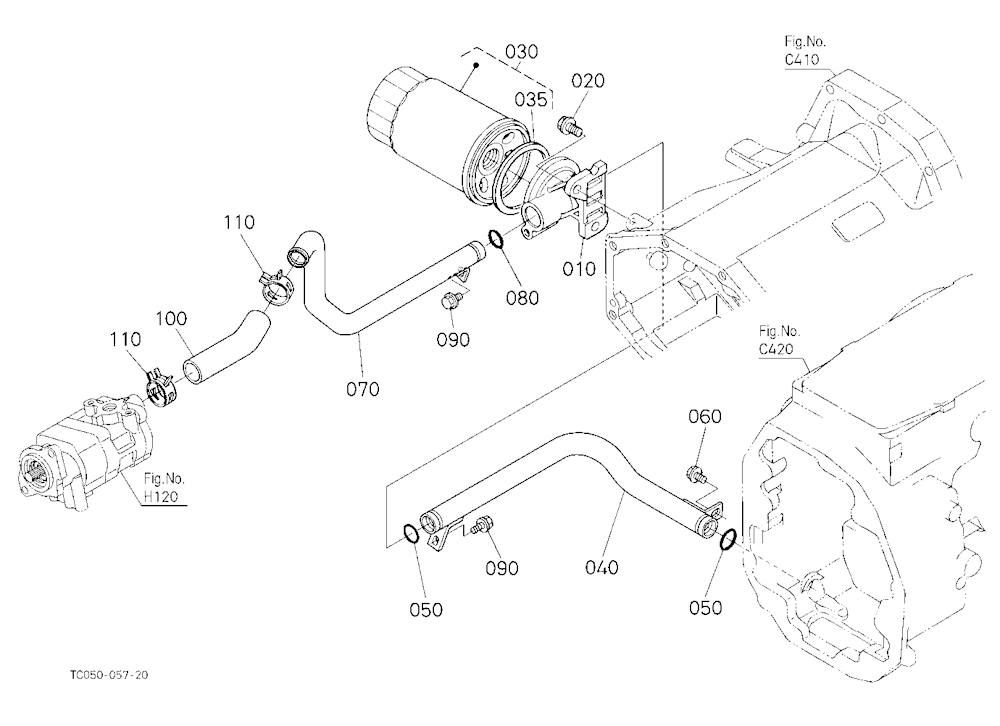 Hydraulic Oil Line(Inlet)