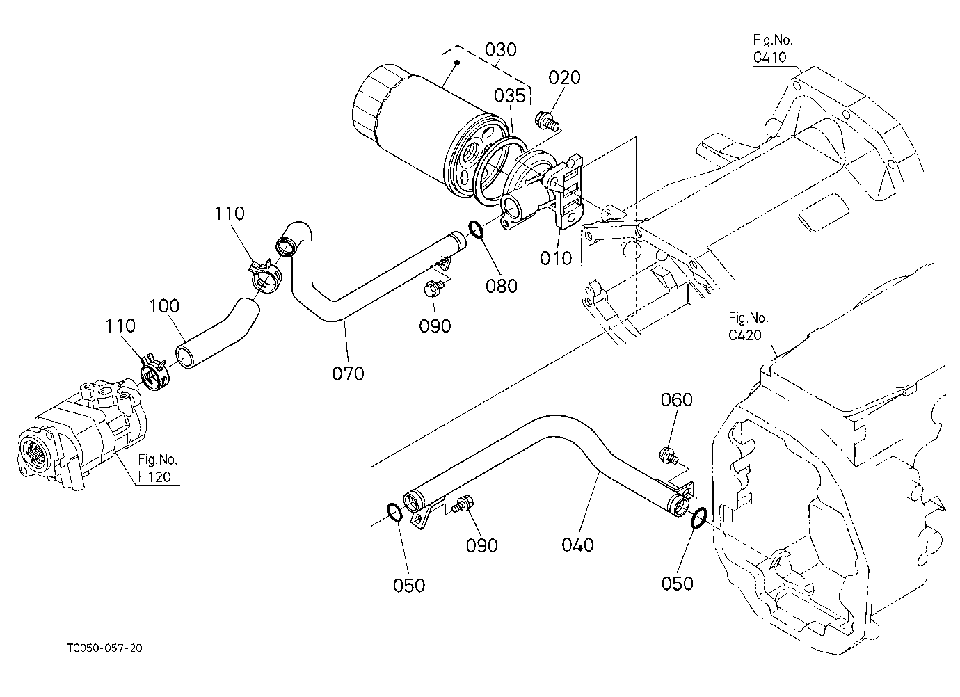 Hydraulic Oil Line(Inlet)