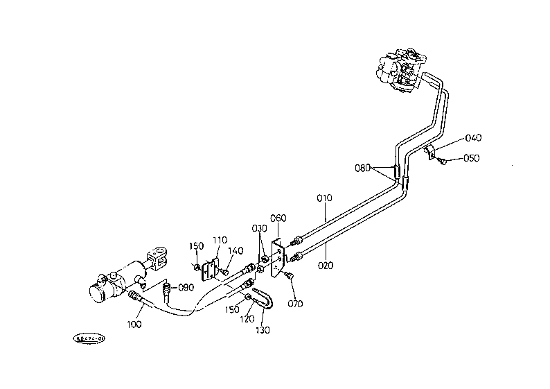 Power Steering Oil Pipe W/O Cab