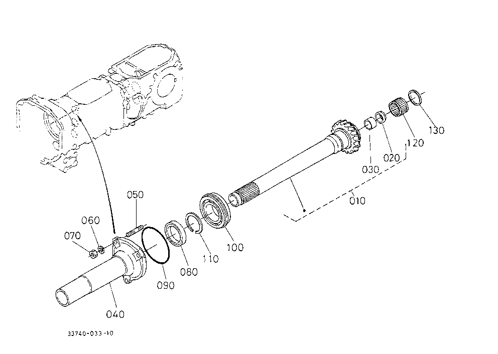 Gear-Shaft (Synchro-Shuttle W/O Dual Speed)