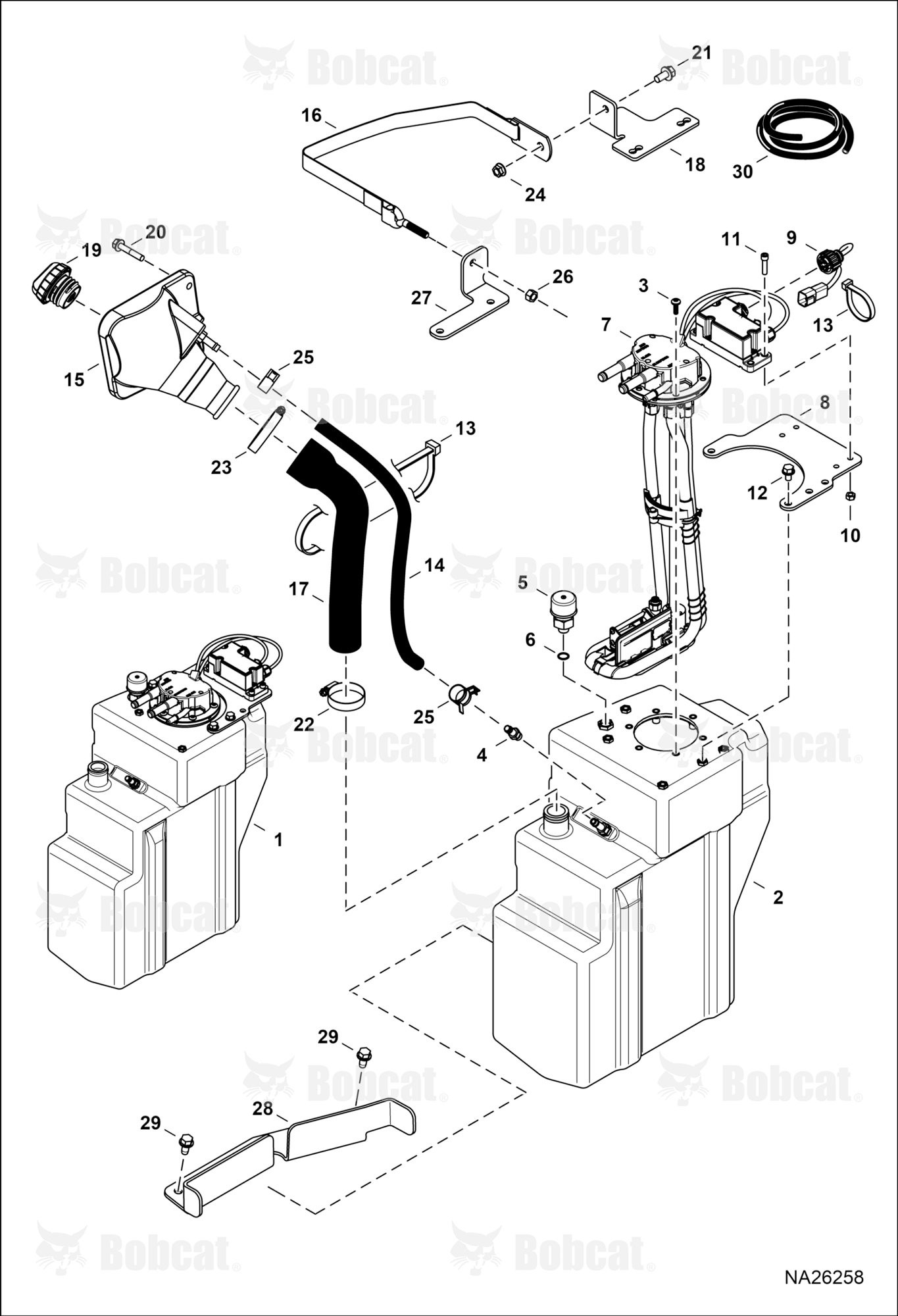 Engine & Attaching Parts (SCR System) (Tank) (W/ Integrated Module)