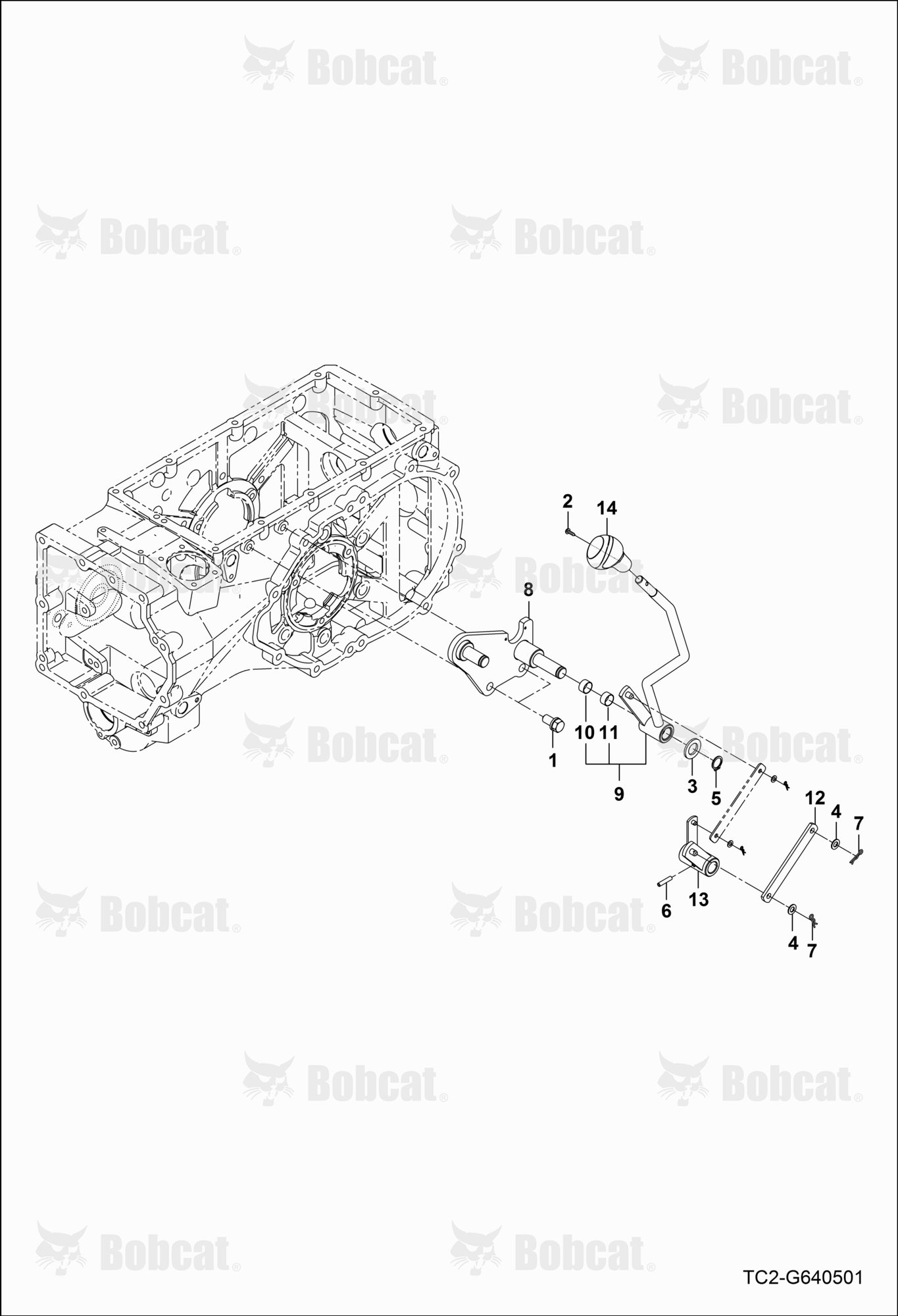 Control Levers (LH Console) (Speed Range Shift)