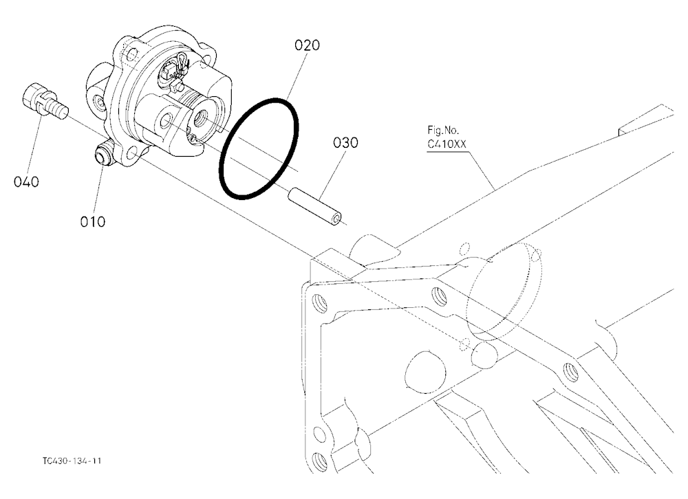 Pto Clutch Valve/Bearing Holder