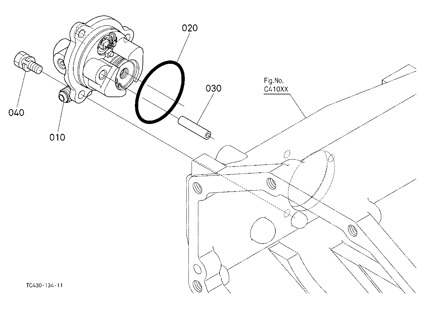 Pto Clutch Valve/Bearing Holder