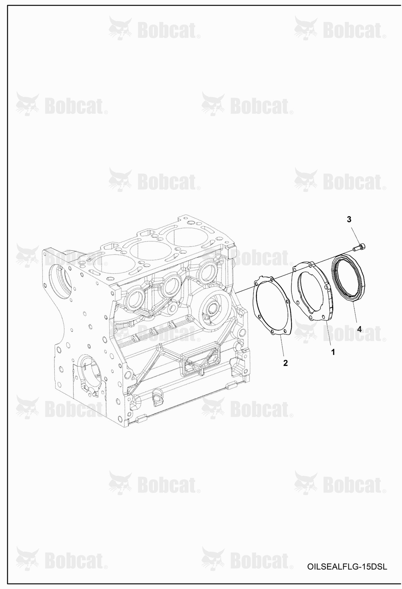 ENGINE, Crankshaft Oil Seal Flange