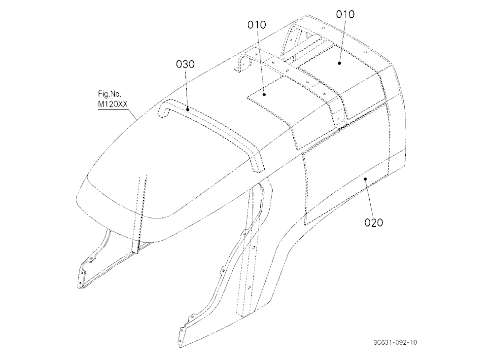 Hood (Bonnet) Upper (Sound Absorber/Insulator)