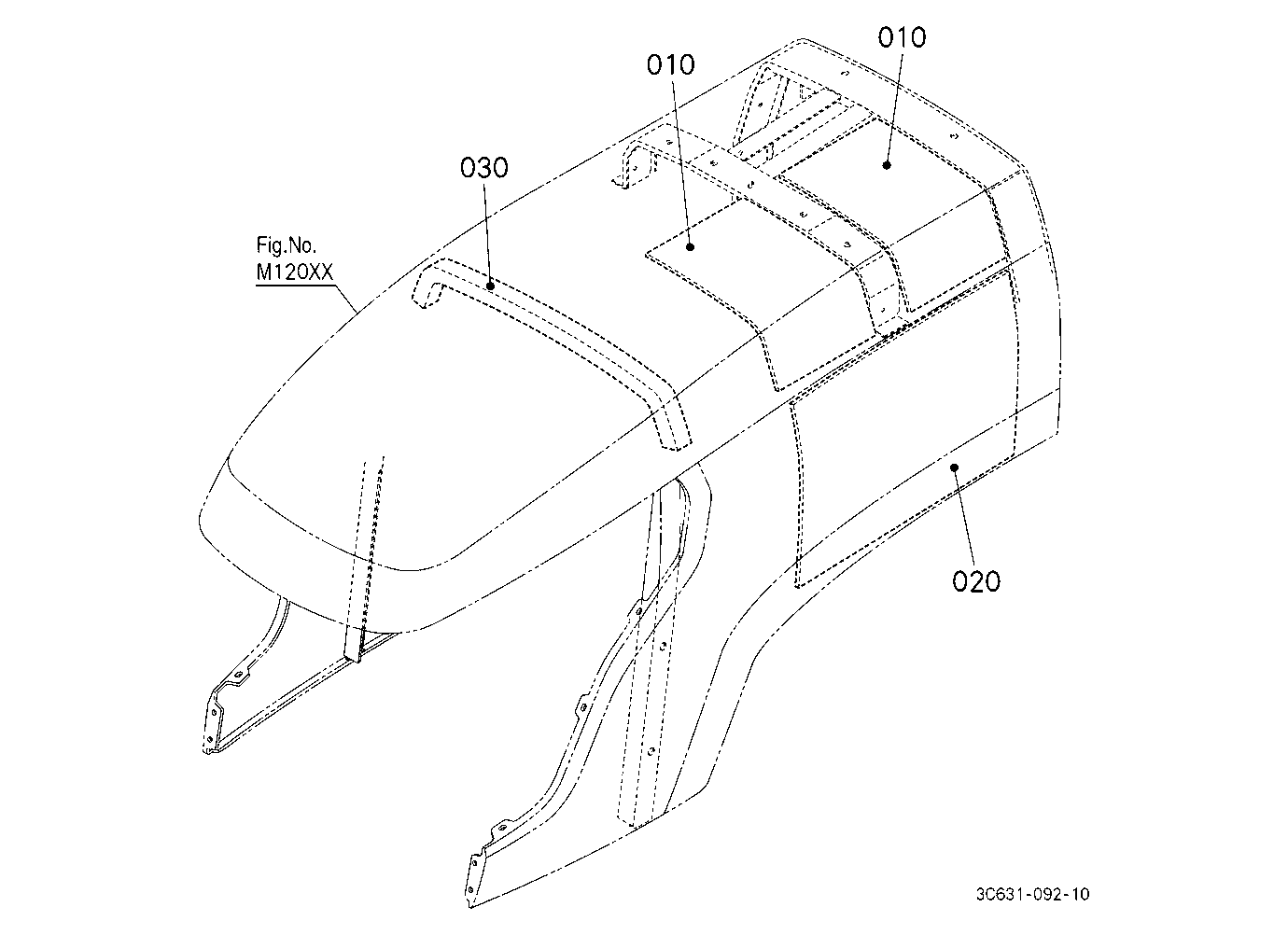 Hood (Bonnet) Upper (Sound Absorber/Insulator)