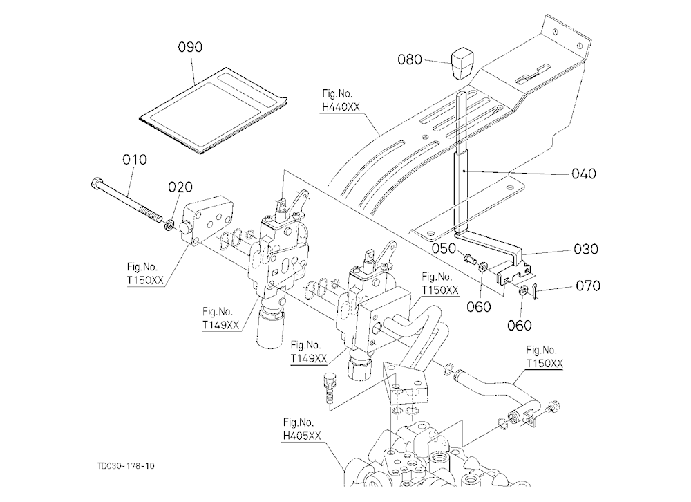 Auxiliary Control Valve Lever (2Nd) [Except Cab [C