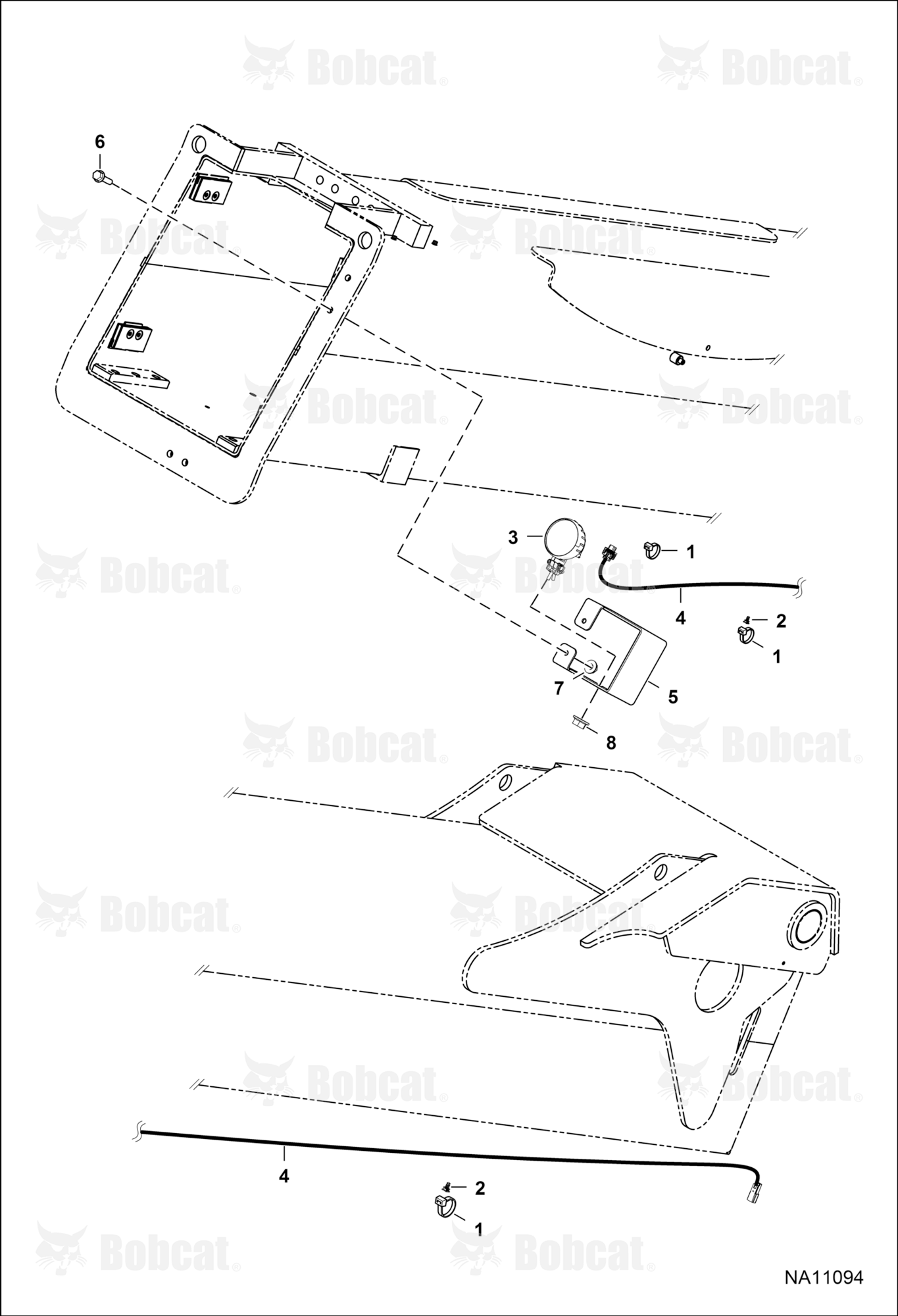 Boom Work Light (W/Delphi Metri-Pack 280 Connector)