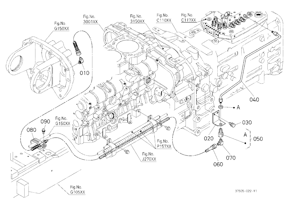 Hydraulic Oil Line (Front Differential)