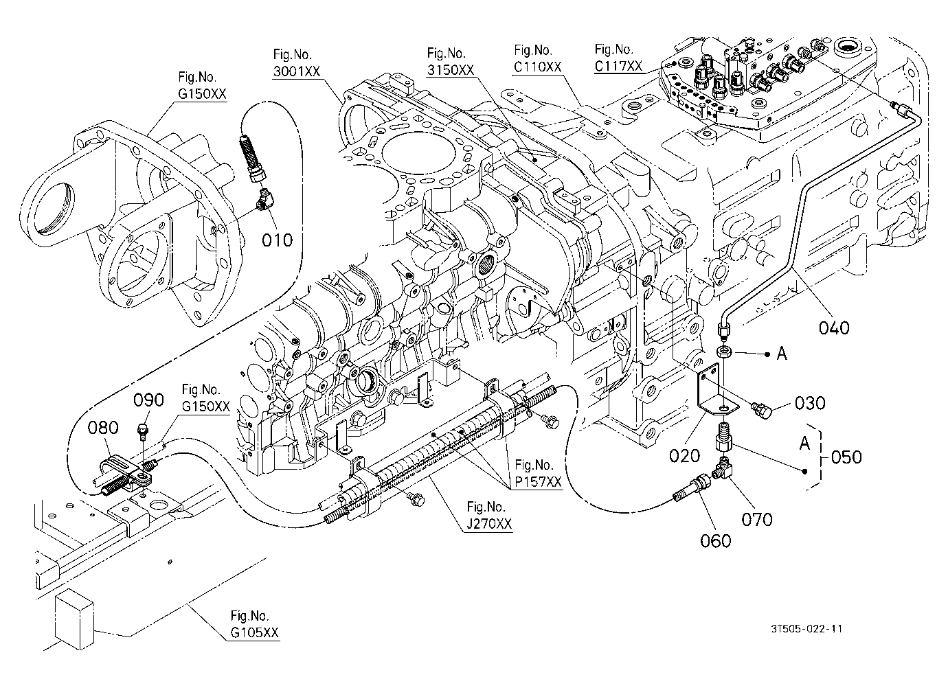 Hydraulic Oil Line (Front Differential)