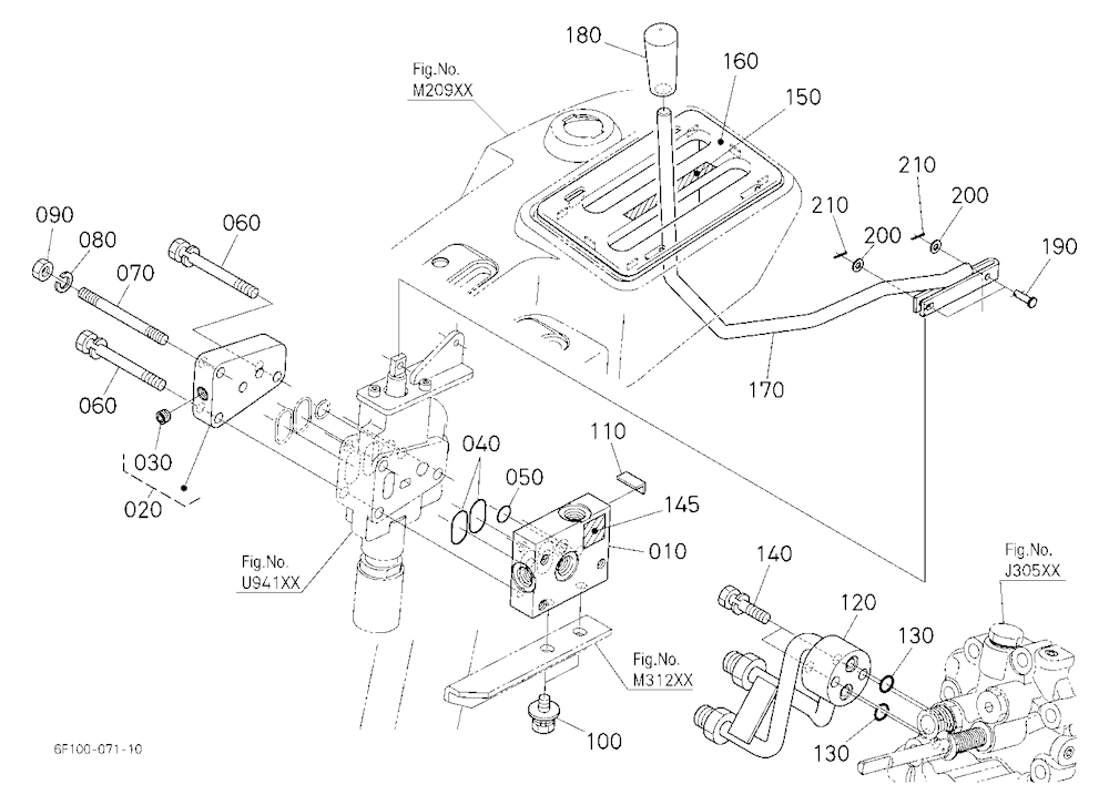 Auxiliary Control Valve Lever (1St) (Lever) (W/G N