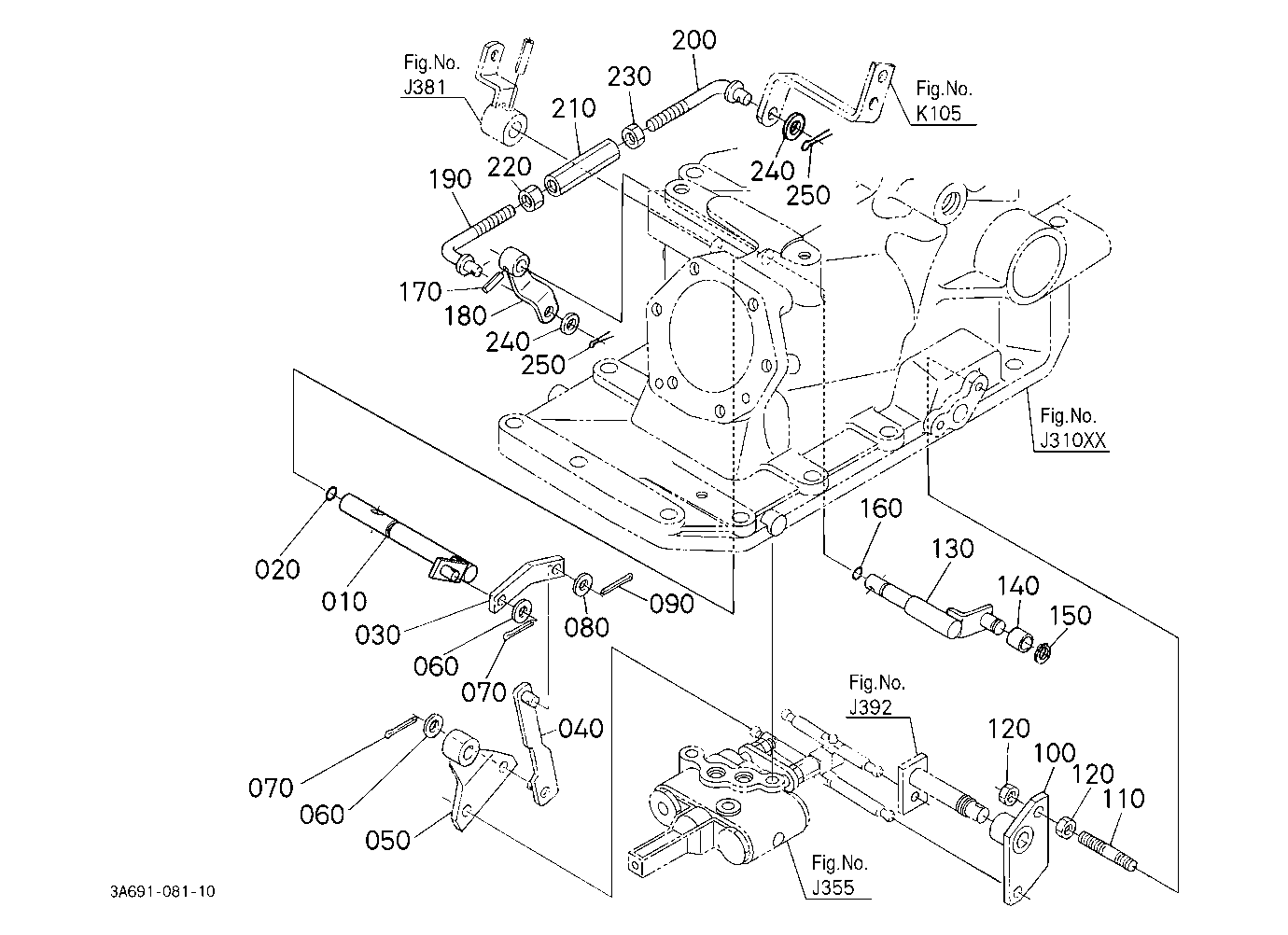 Draft Control Shaft [Cab Type]