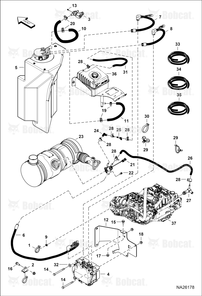 Engine & Attaching Parts (SCR System) (Plumbing)