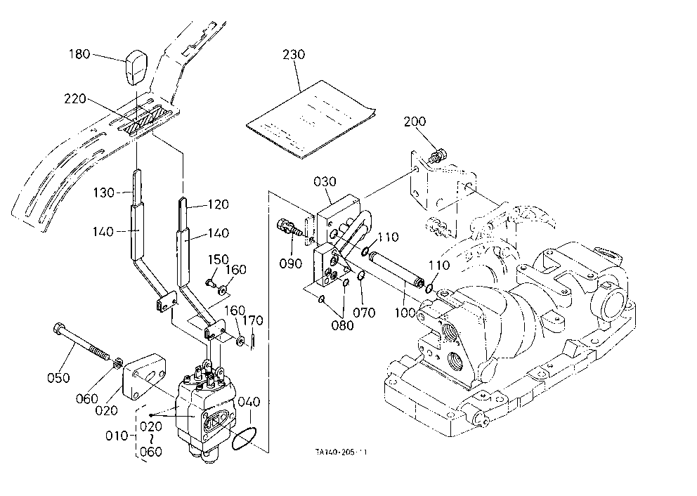Remote Control Valve Lever 2 [Cab Type][[A]Option]