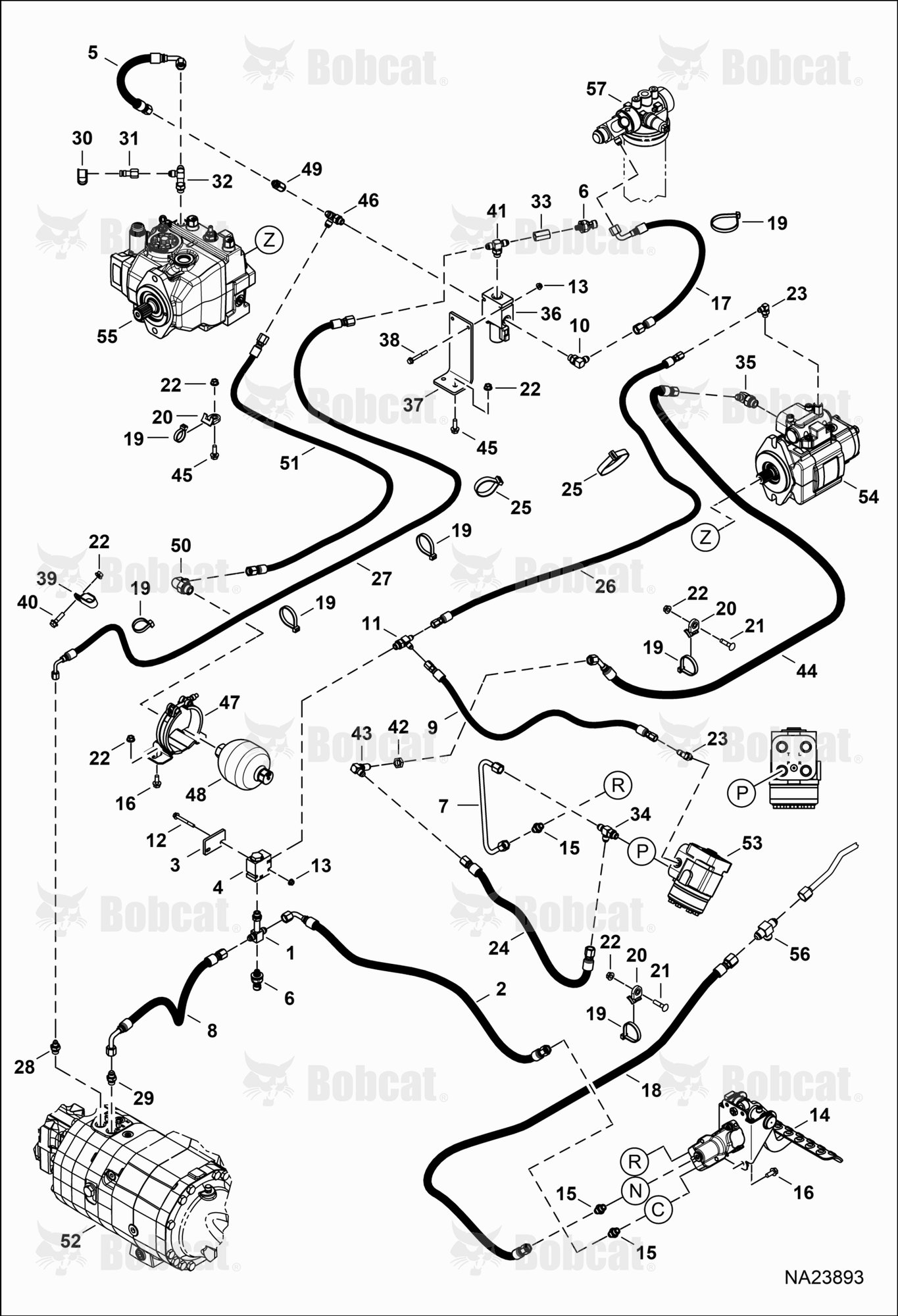Hydraulic Circuitry (Brake System) (Italy Configuration)