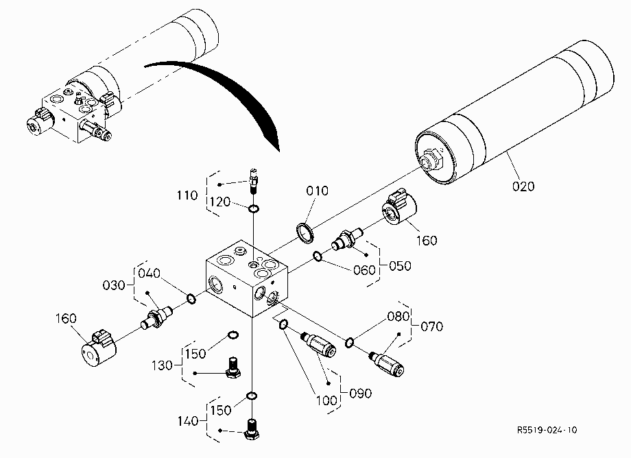 VALVE SHOCKABSORBER (COMPONENT PARTS)