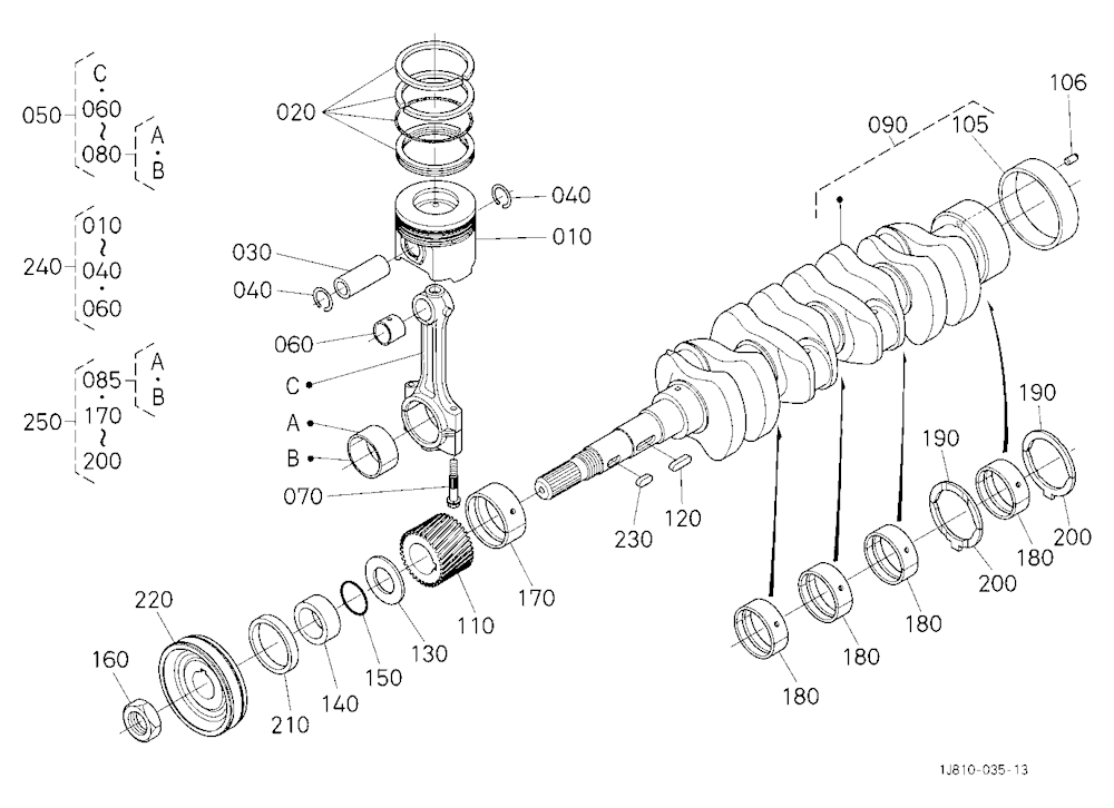 Piston And Crankshaft