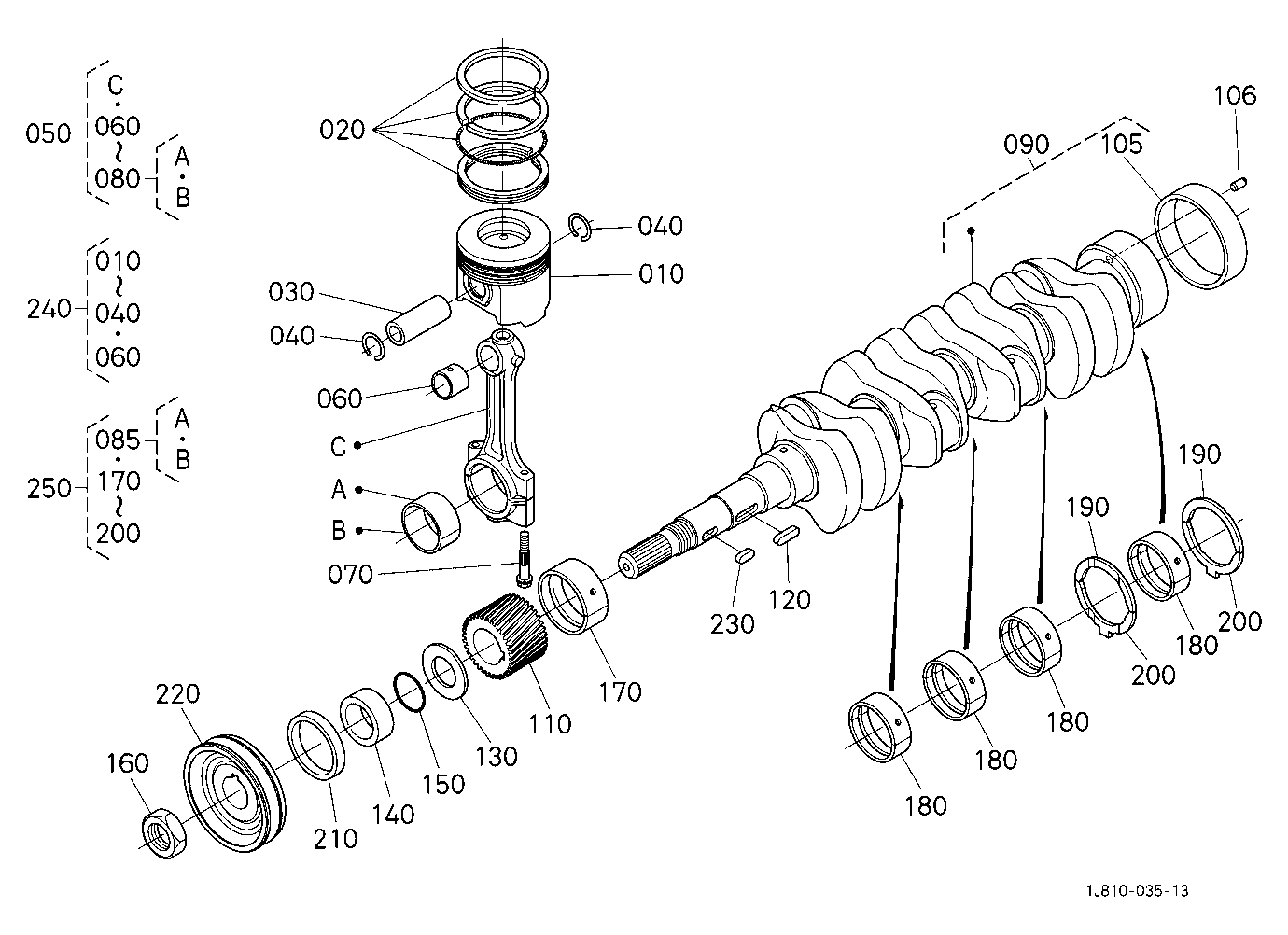 Piston And Crankshaft