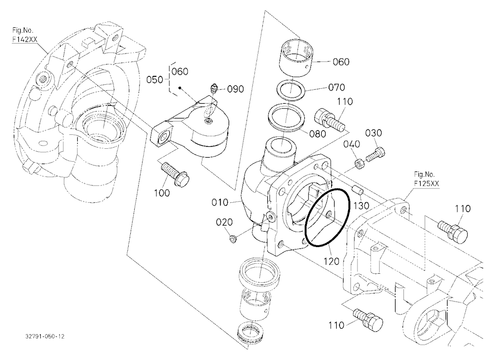 Bevel Gear Case Rh