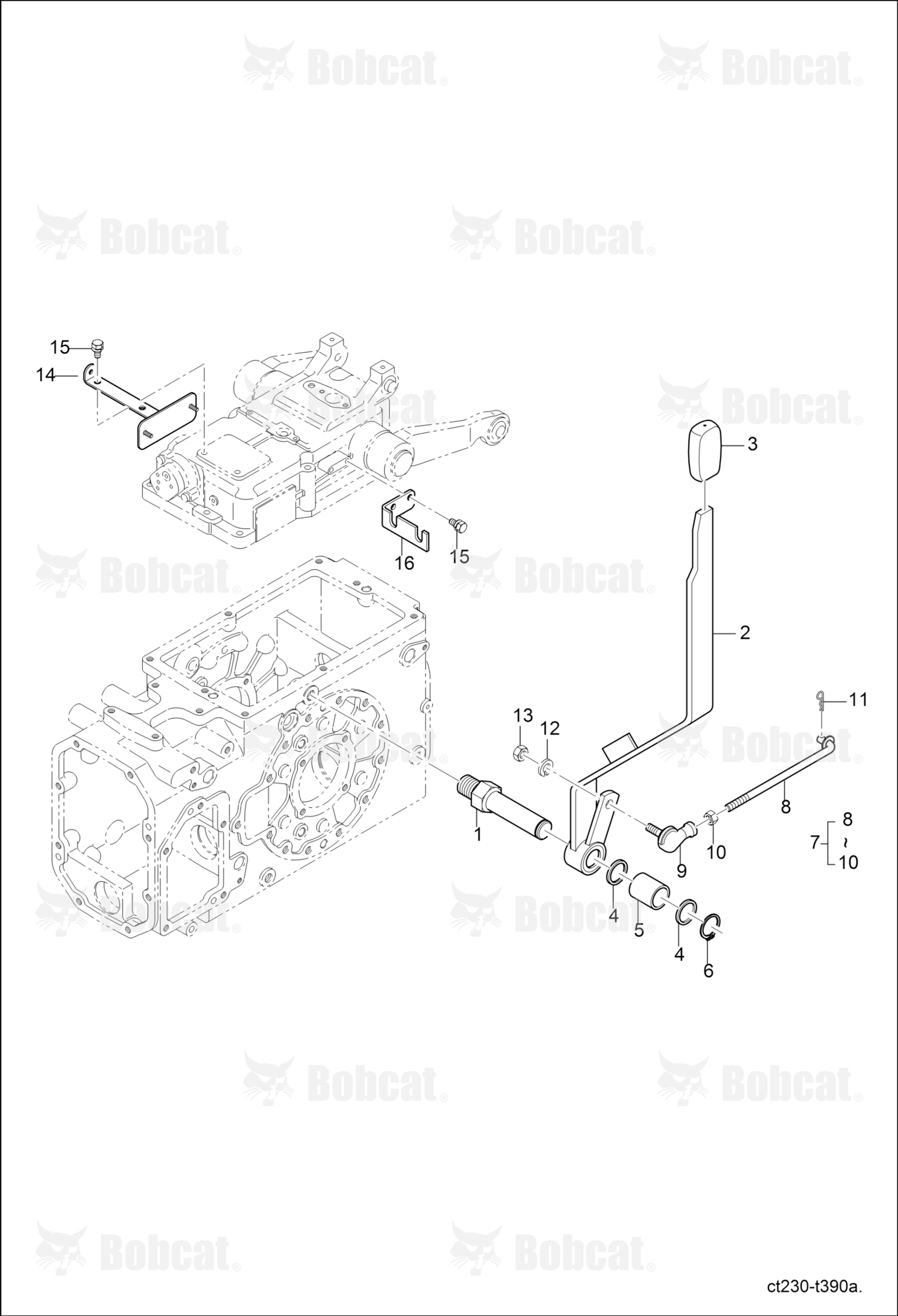 Rear PTO Shift Lever Group