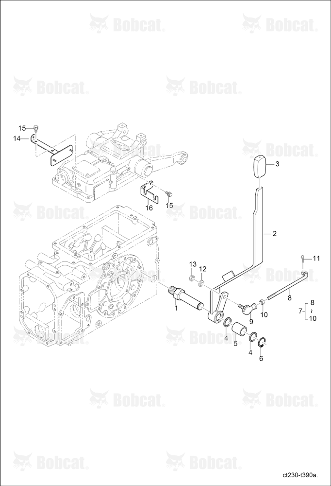 Rear PTO Shift Lever Group