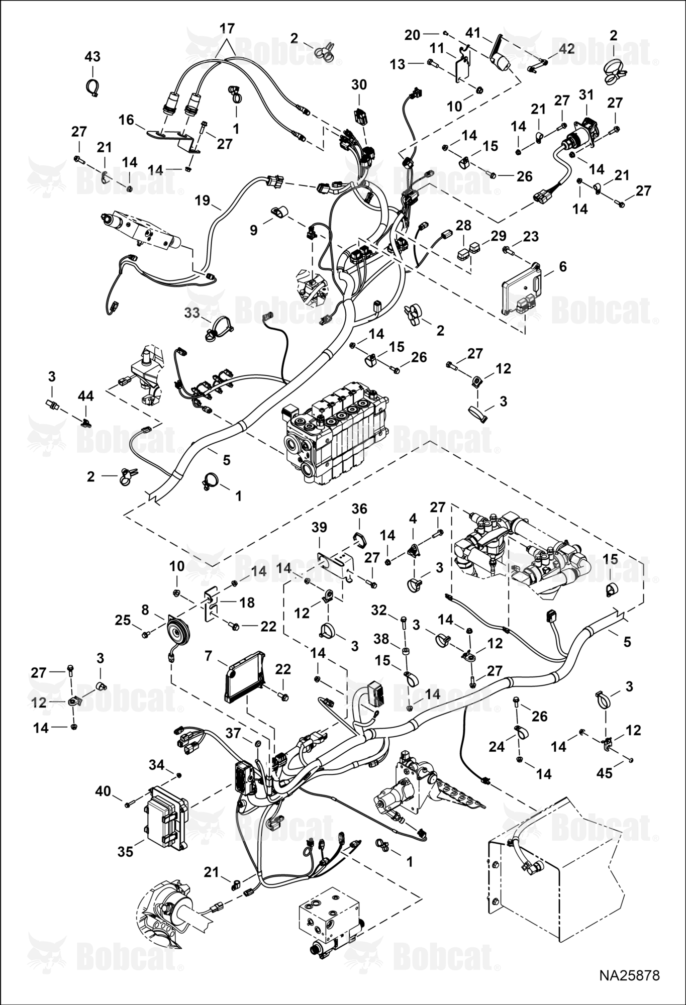 Frame Electrical Circuitry (Harness)  B69611001 & Above