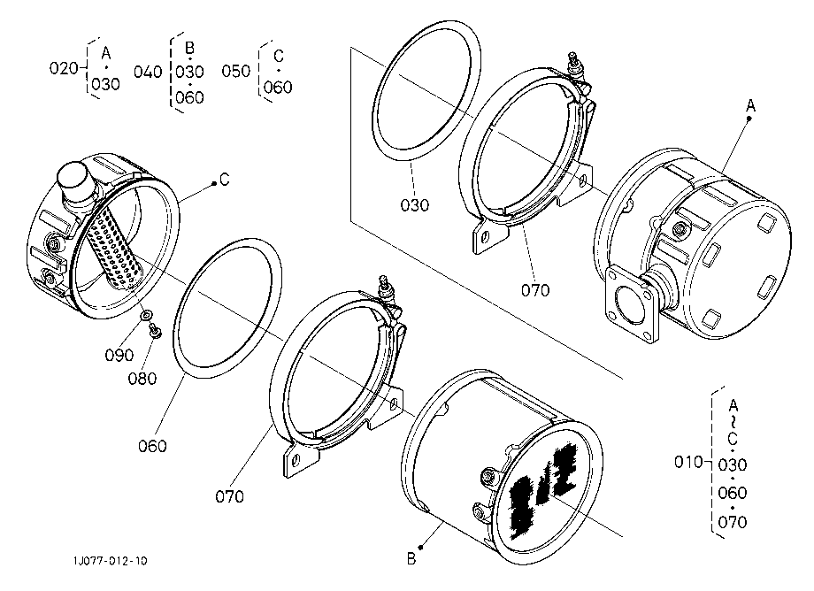 Diesel Particulate Filter Muffler [Component Parts