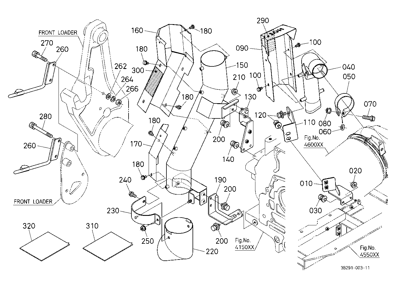 Under Muffler Kit (W/G No.M9141) [Option] [Old]