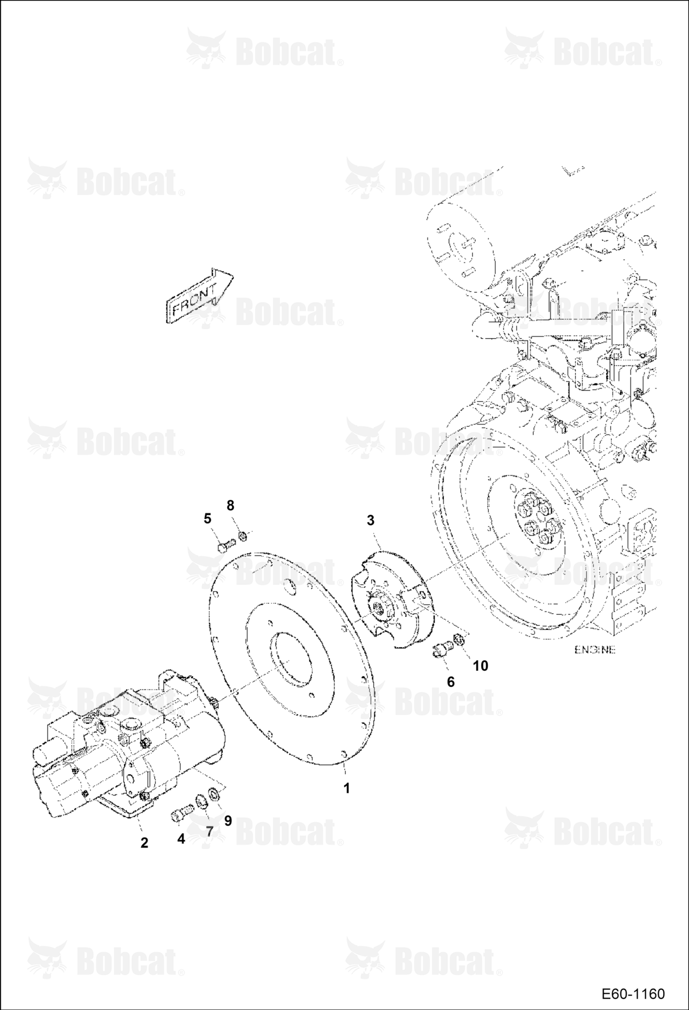 Engine & Attaching Parts (Pump Mounting)