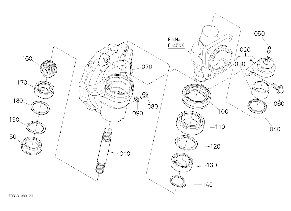 Front Axle Case Rh