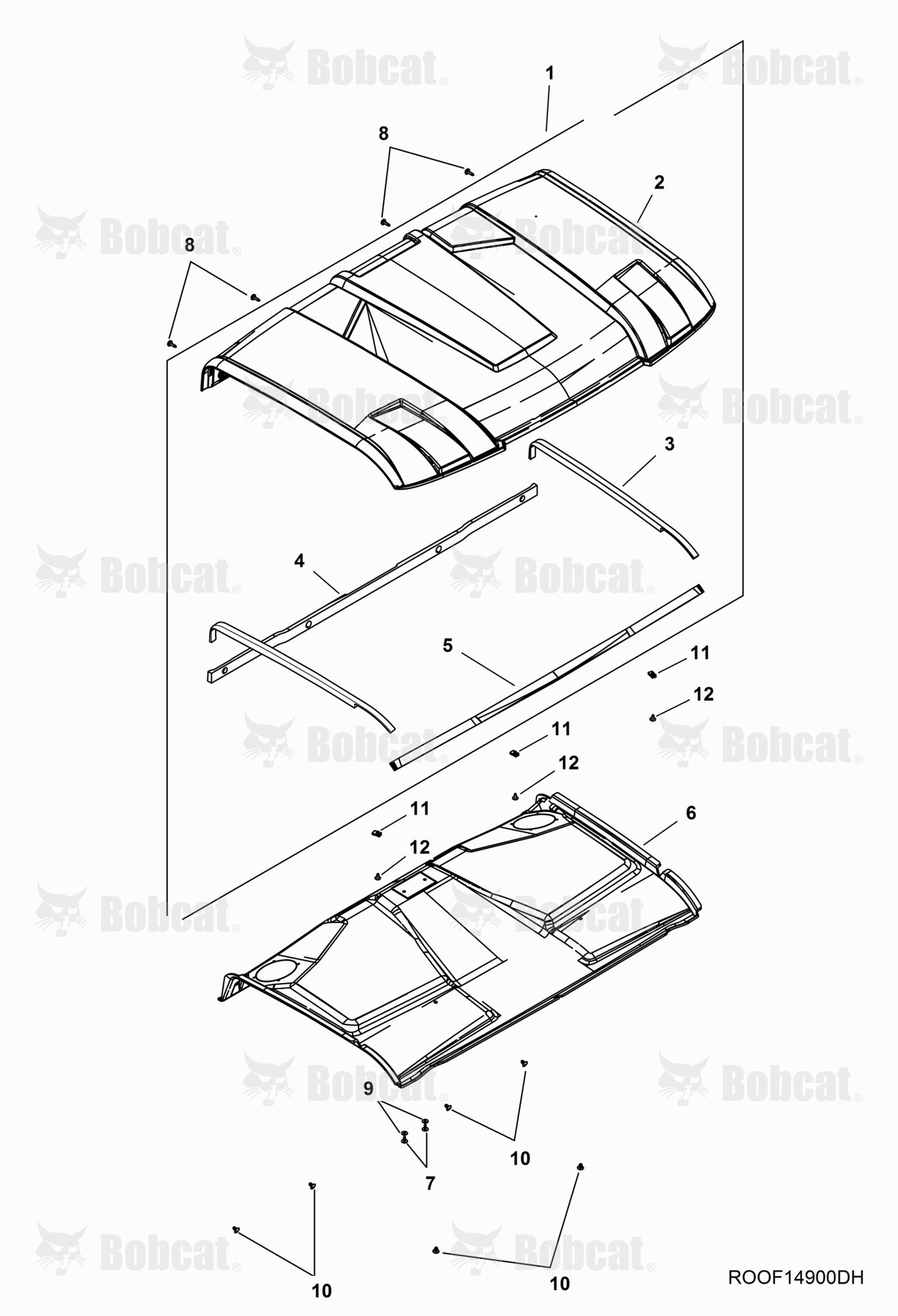 BODY, Roof (W/Cab)  AVW420001 & Above