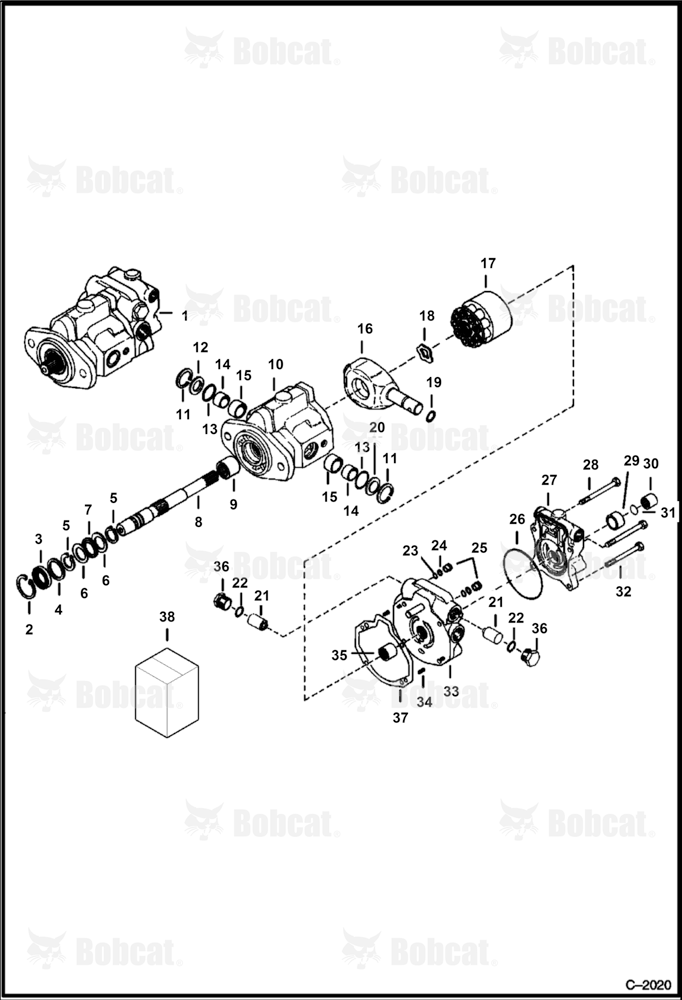Hydrostatic Pump (Rear - Raa - Old)