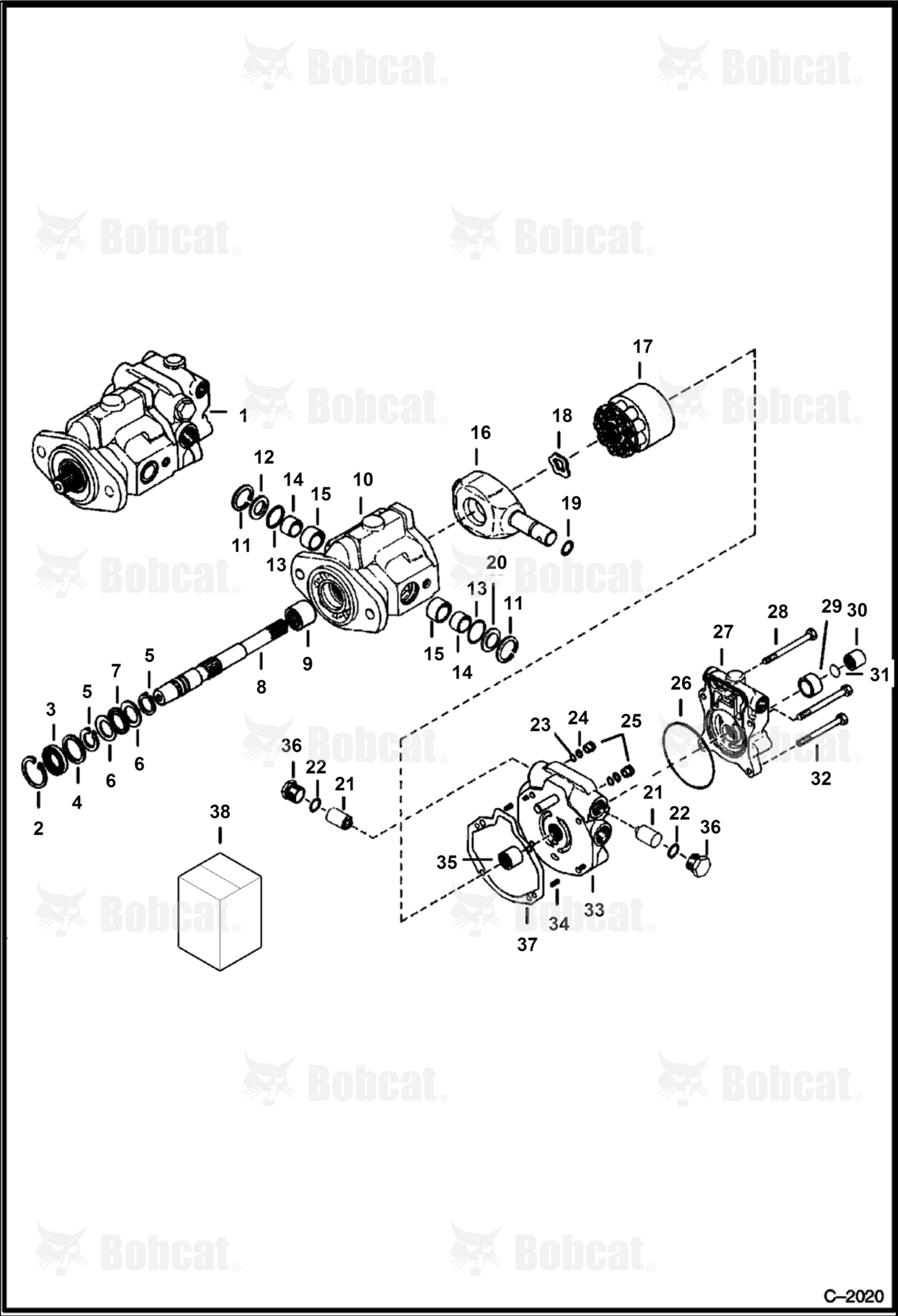 Hydrostatic Pump (Rear - Raa - Old)