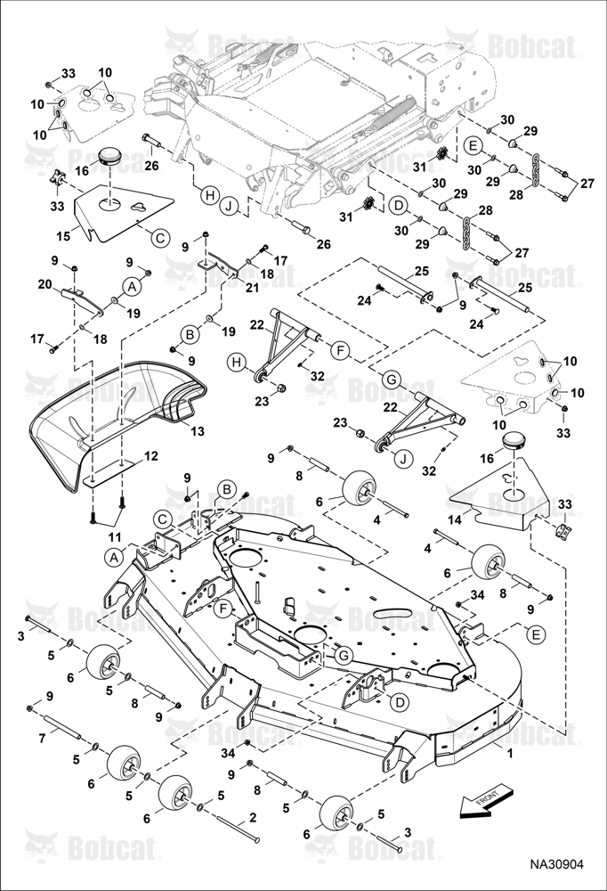DECK, Wheels & Covers (61")