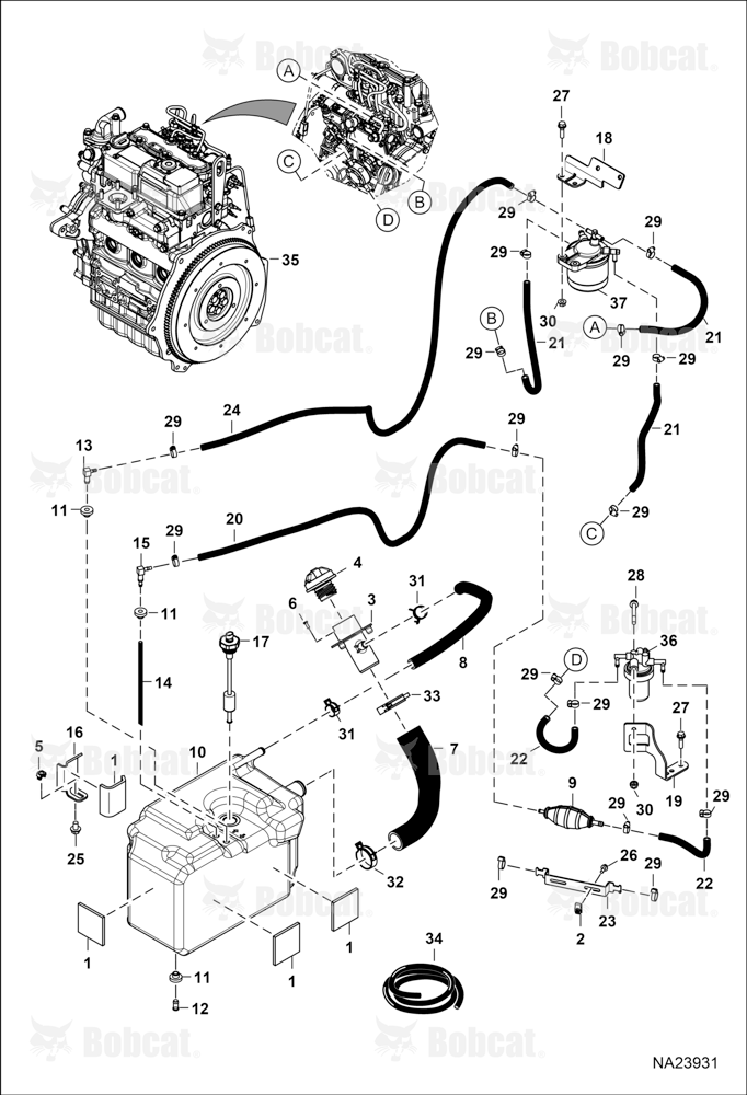 Engine & Attaching Parts (Fuel System)