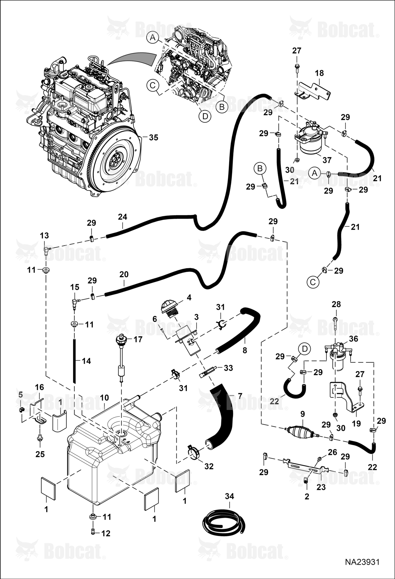 Engine & Attaching Parts (Fuel System)