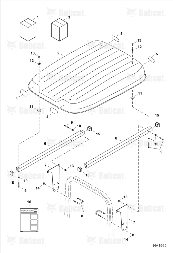 Sunshade Kit (ROPS Sides Mounted)