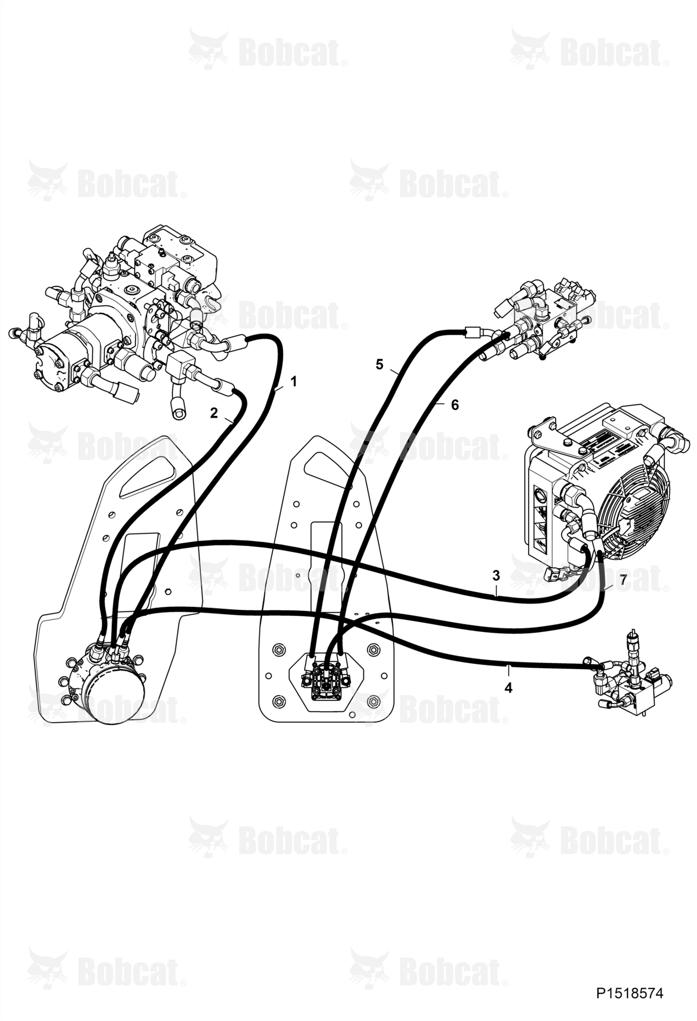 Hose Set - Drum Rear
