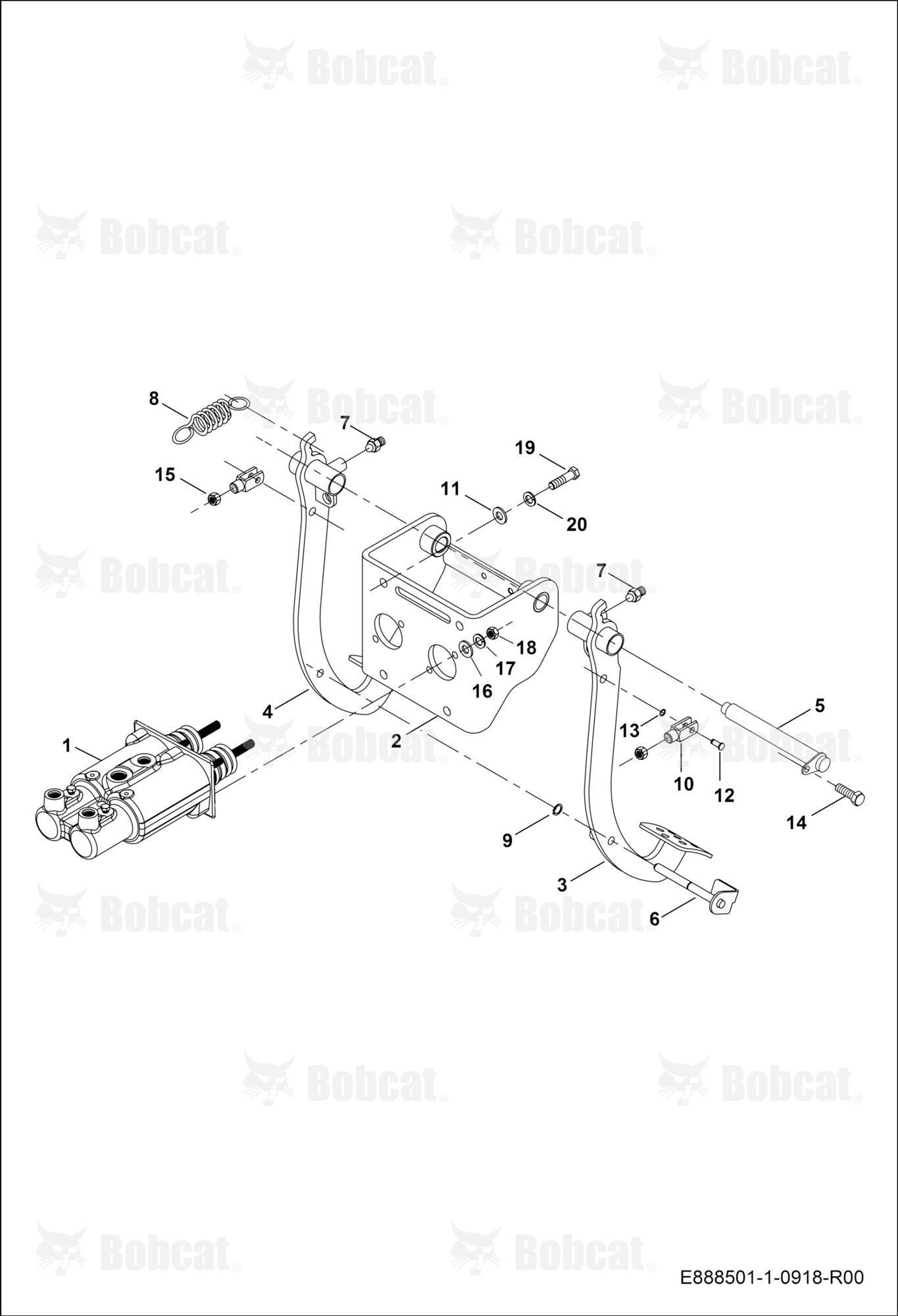 Brake Pedal Connections  B45311062 & Above