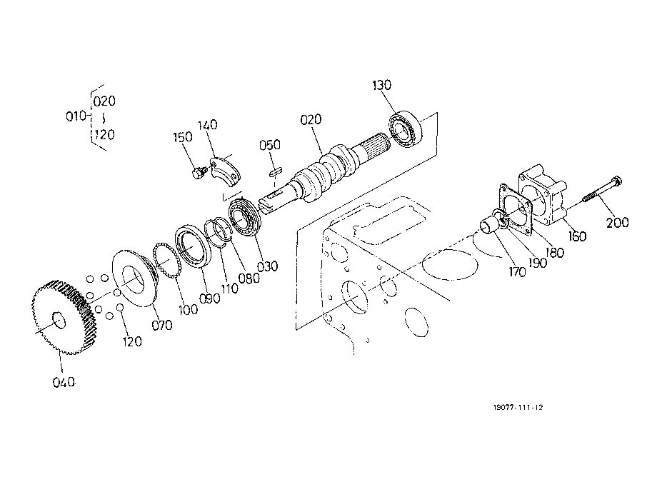 Fuel Camshaft And Governor Shaft