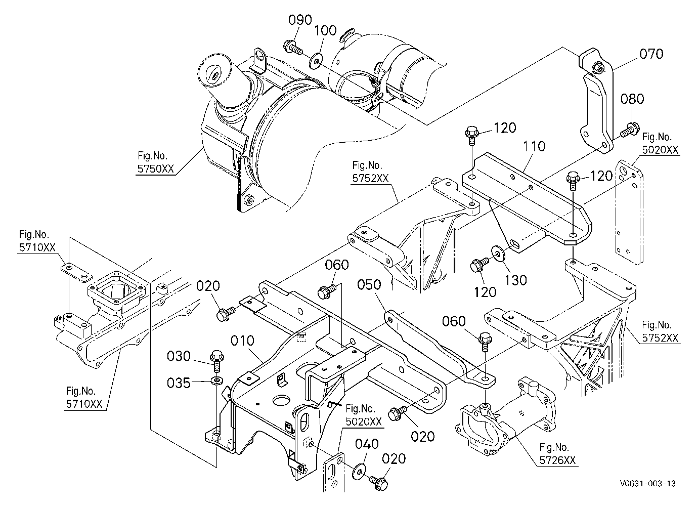 Selective Catalytic Reduction Muffler Stay