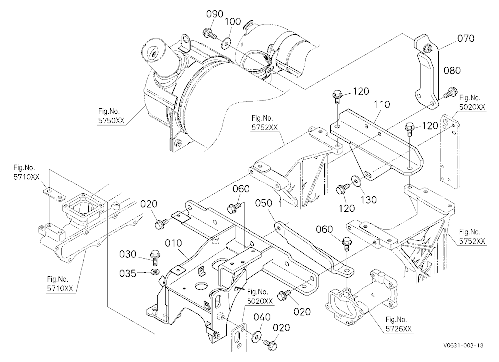 Selective Catalytic Reduction Muffler Stay