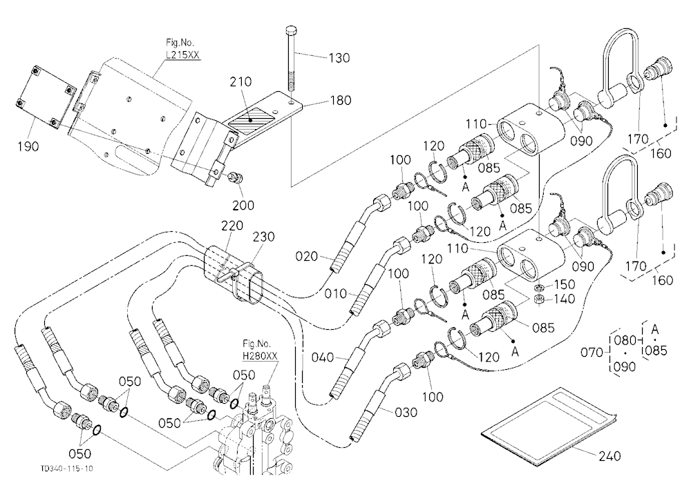 Hydraulic Pipe Kit (W/G No.L8397) [Option]