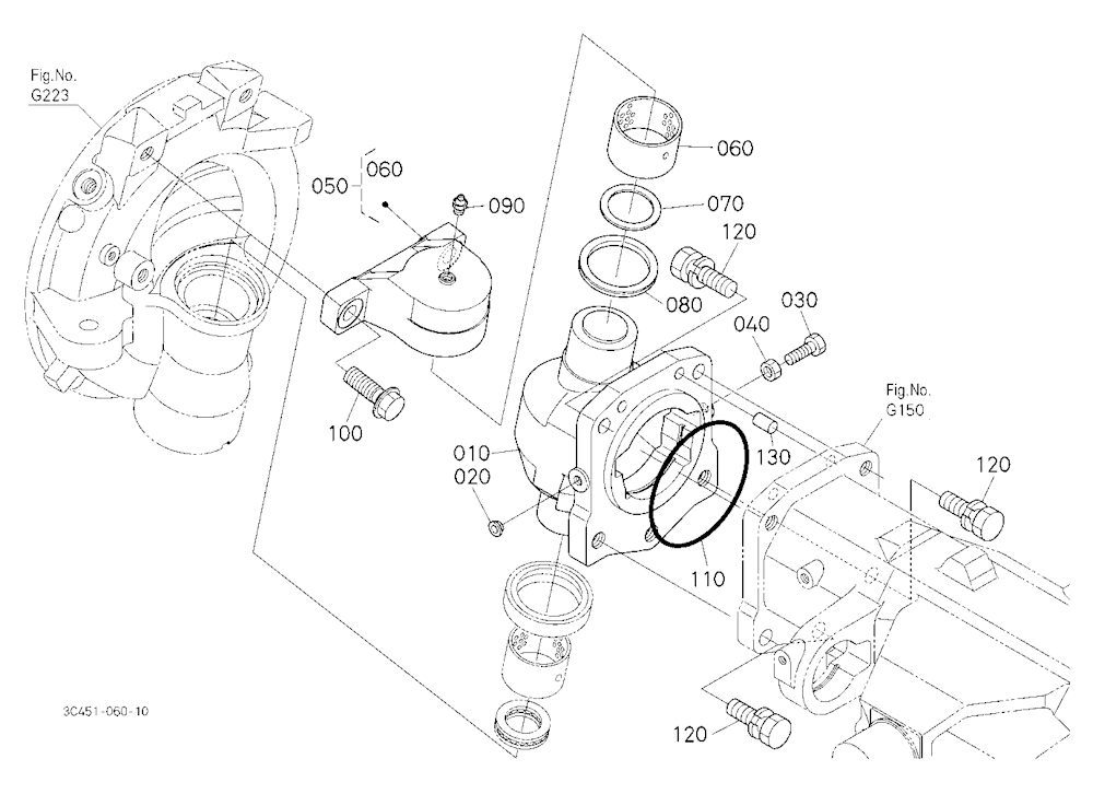 Bevel Gear Case Rh