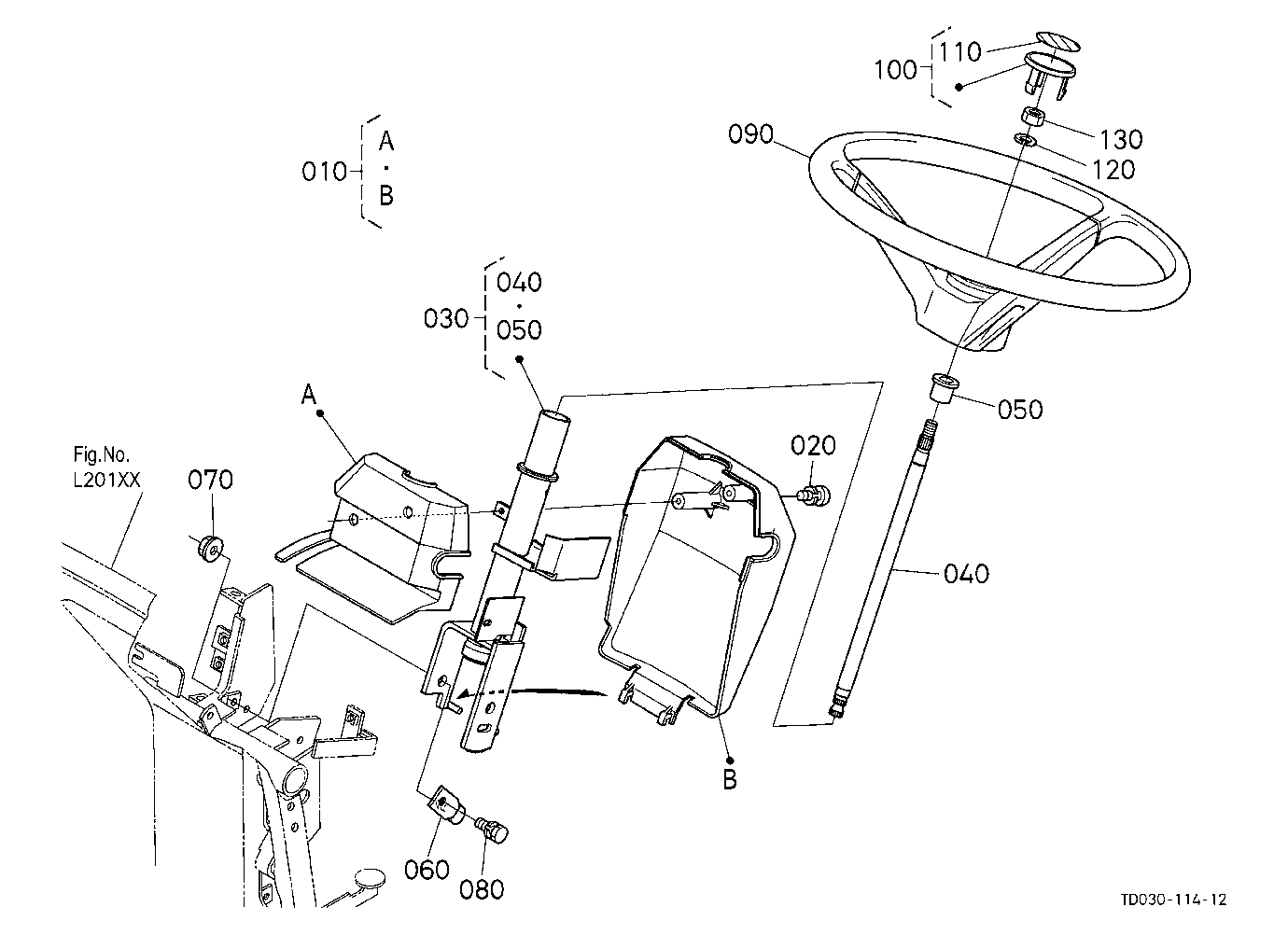 Steering Handle [Hst Type] [Rops Type]