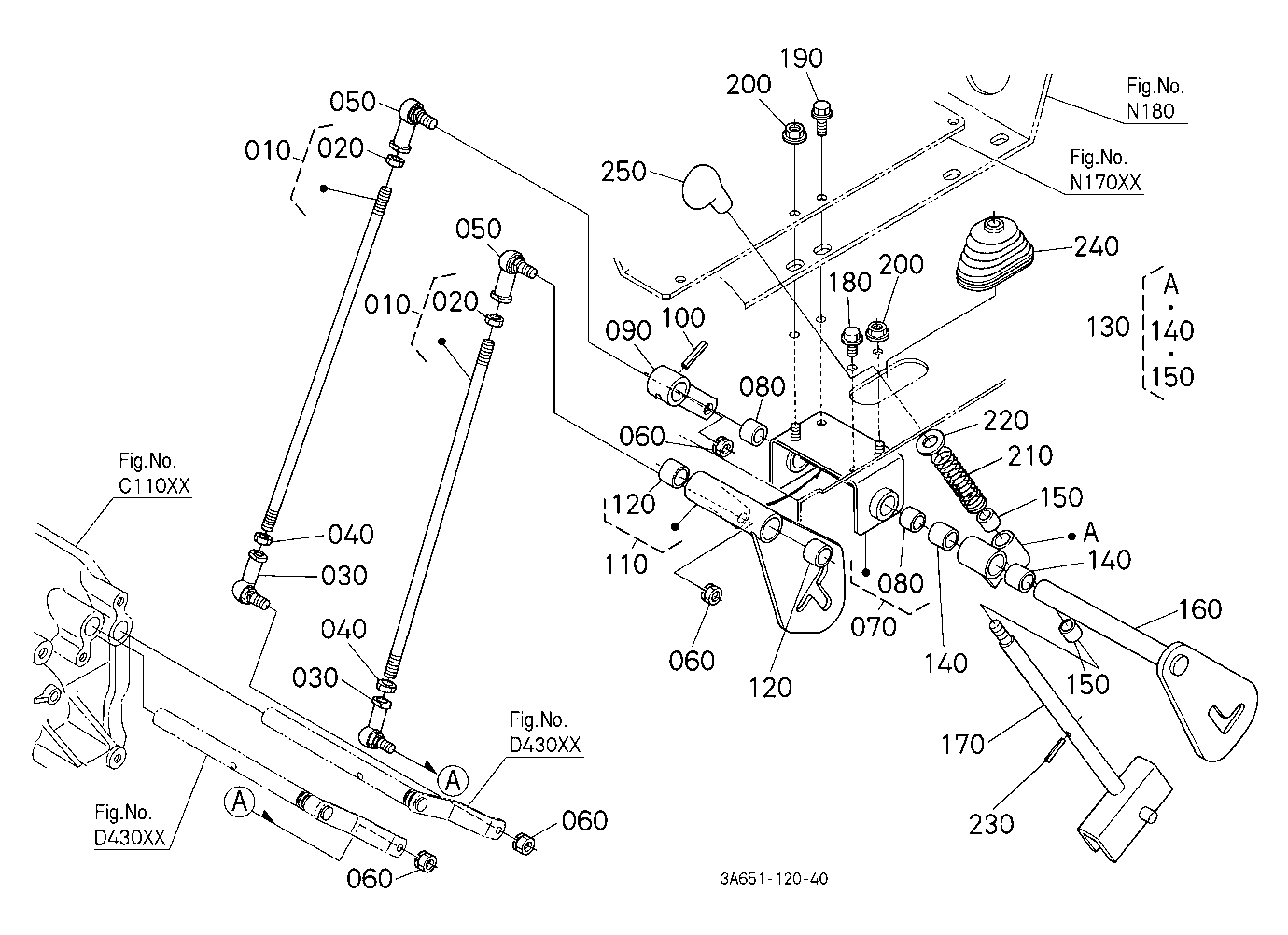 Range Gear Shift Lever/Creep Gear Shift Lever [Ca]