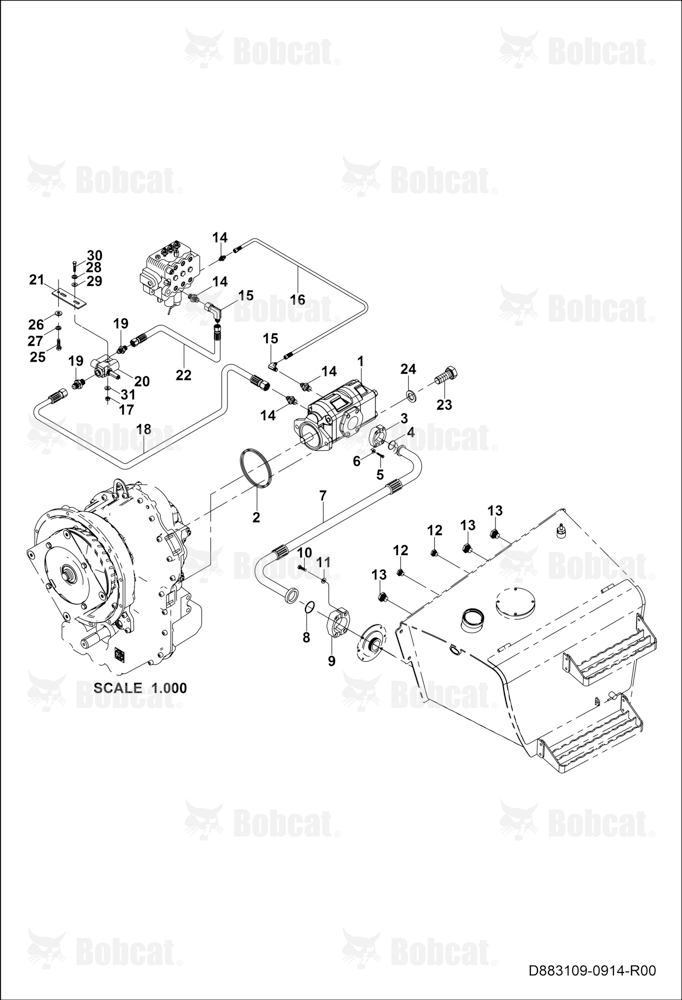 Intake and Priority Valve Circuit B45111001 - B45111518