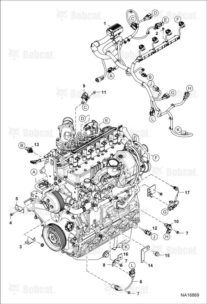 Engine Electrical Circuitry (Engine Harness, Sensors & Brackets)