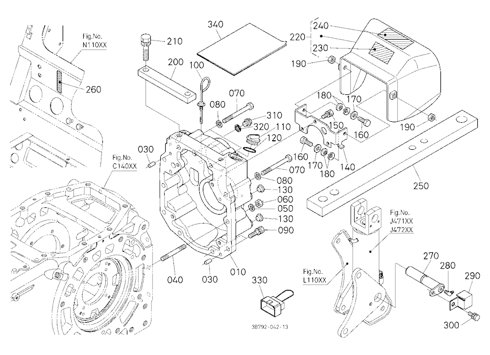 Pto(540/1000) Conversion Kit (Gear Case) (W/G No.M